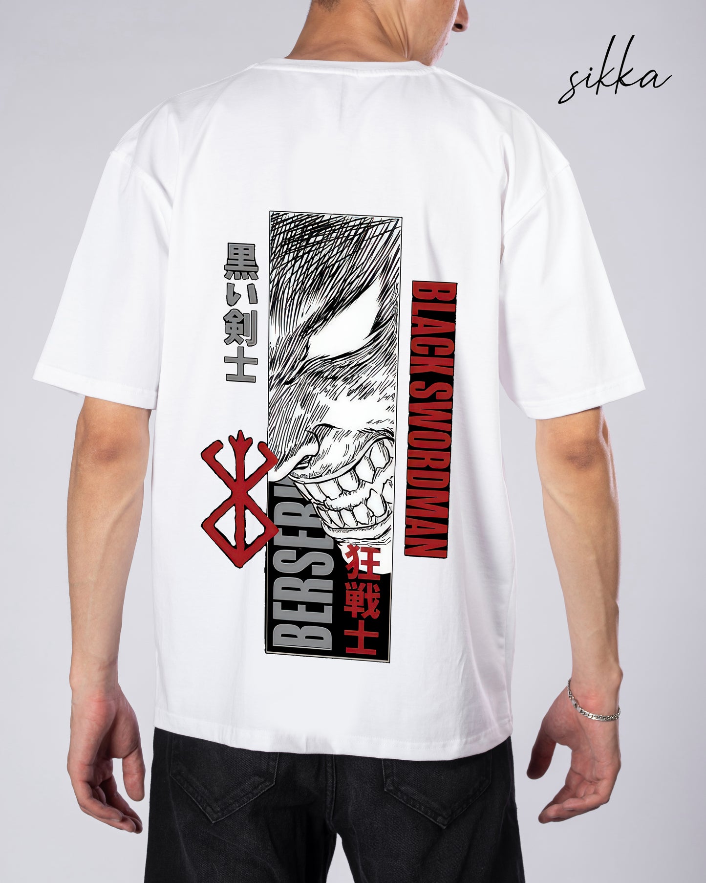 Berserk: The Black Swordsman Tee - White
